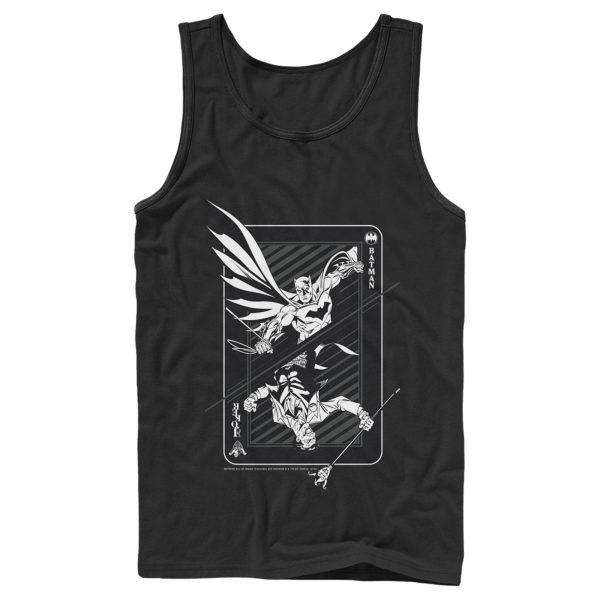 Men’s Batman Hero vs Villain Playing Card Tank Top