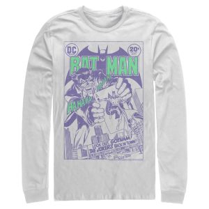 Men’s Batman Joker Back in Town Long Sleeve Shirt