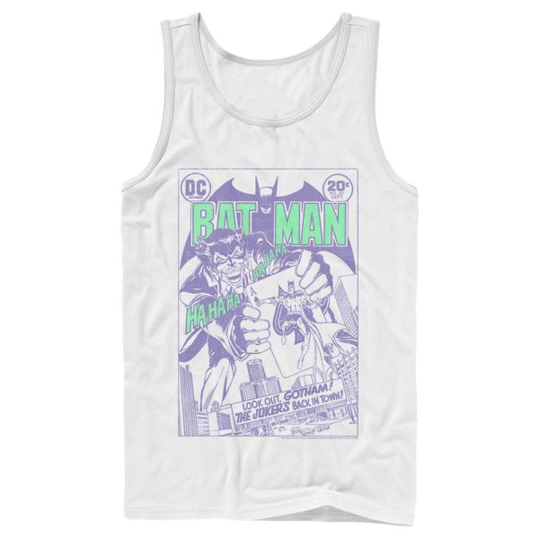 Men’s Batman Joker Back in Town Tank Top