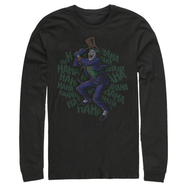 Men’s Batman Joker Dancing and Laughing Long Sleeve Shirt