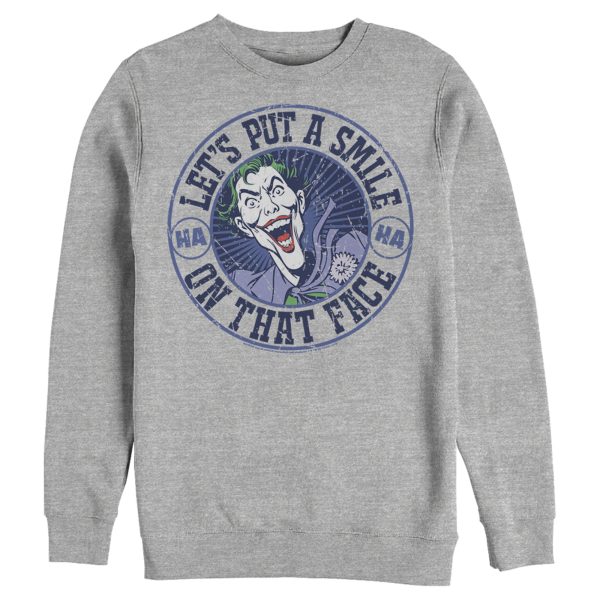 Men’s Batman Joker Let’s Put a Smile On That Face Sweatshirt