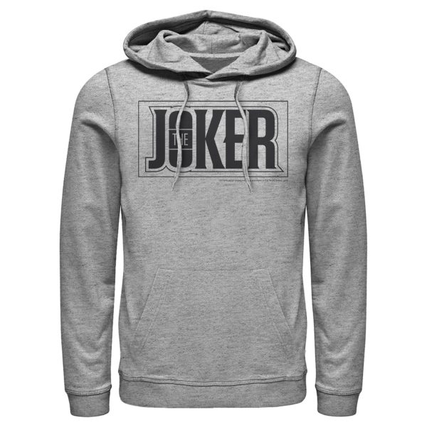 Men’s Batman Joker Text Logo Pull Over Hoodie