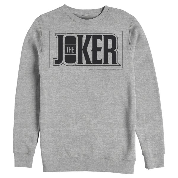 Men’s Batman Joker Text Logo Sweatshirt