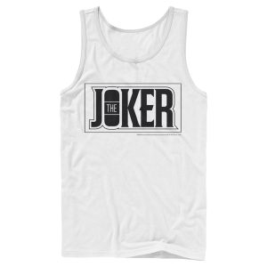 Men’s Batman Joker Text Logo Tank Top