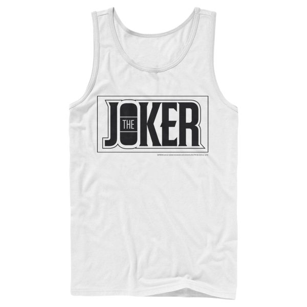 Men’s Batman Joker Text Logo Tank Top