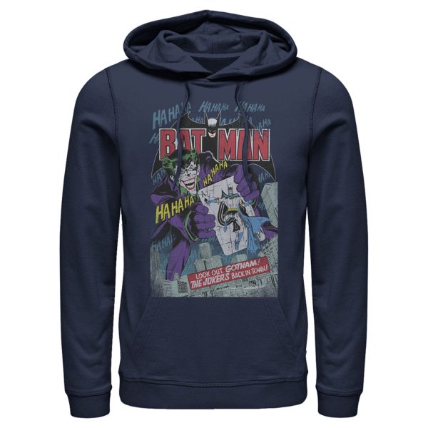 Men’s Batman Joker Vintage Card Pull Over Hoodie