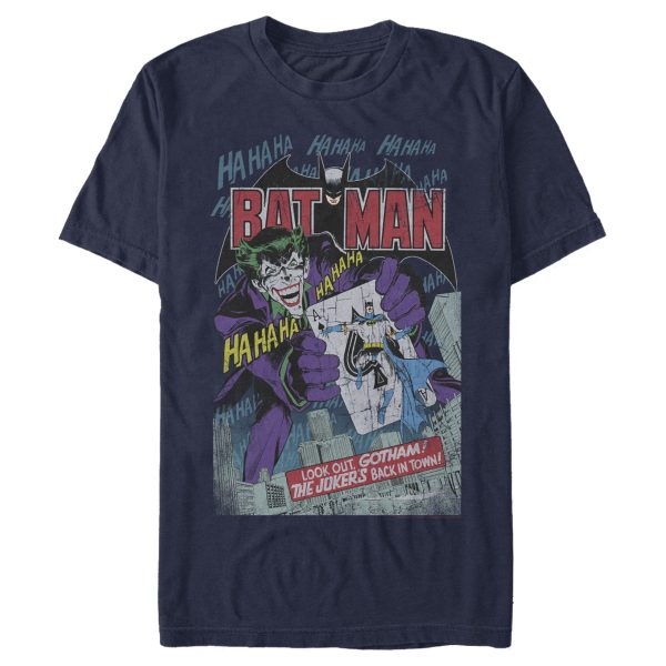 Men’s Batman Joker Vintage Card T-Shirt