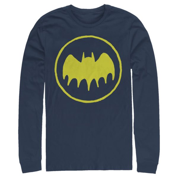 Men’s Batman Logo Cute Cartoon Long Sleeve Shirt