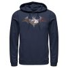 Men’s Batman Logo Geometric Wing Pull Over Hoodie