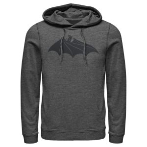 Men’s Batman Logo Hidden Wing Pull Over Hoodie