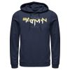 Men’s Batman Logo Messy Text Pull Over Hoodie
