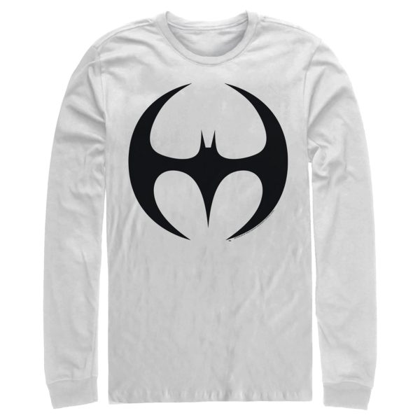 Men’s Batman Logo Modern Wing Curve Long Sleeve Shirt