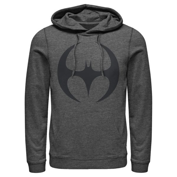 Men’s Batman Logo Modern Wing Curve Pull Over Hoodie