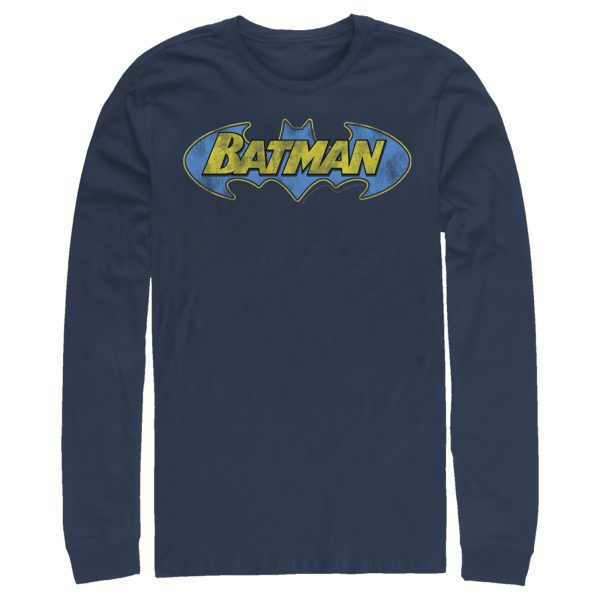 Men’s Batman Logo Retro Wing Long Sleeve Shirt