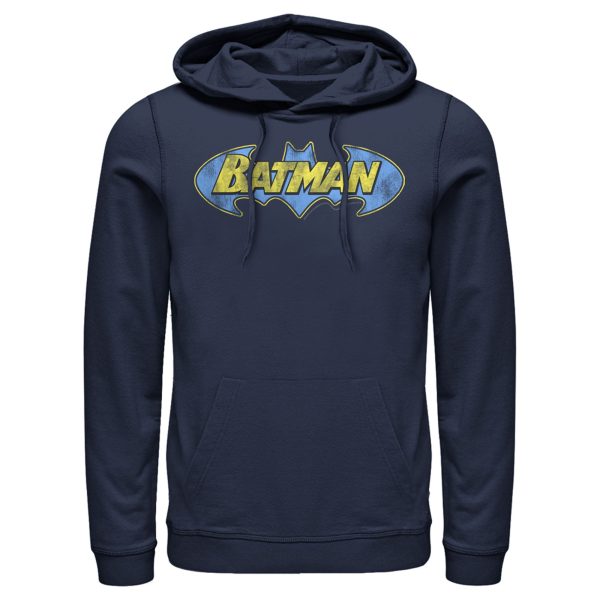 Men’s Batman Logo Retro Wing Pull Over Hoodie