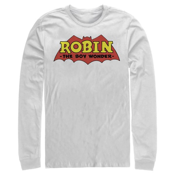 Men’s Batman Logo Robin Boy Wonder Long Sleeve Shirt