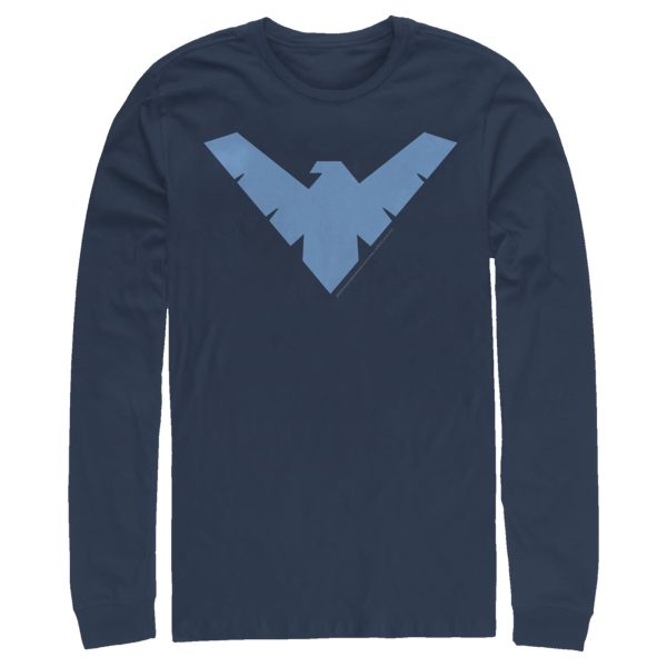 Men’s Batman Nightwing Logo Long Sleeve Shirt