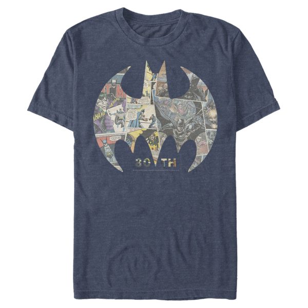 Men’s Batman Shield Logo Comic 80th Anniversary T-Shirt