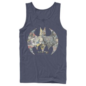 Men’s Batman Shield Logo Comic 80th Anniversary Tank Top