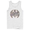 Men’s Batman Shield Logo Comic Panel Tank Top