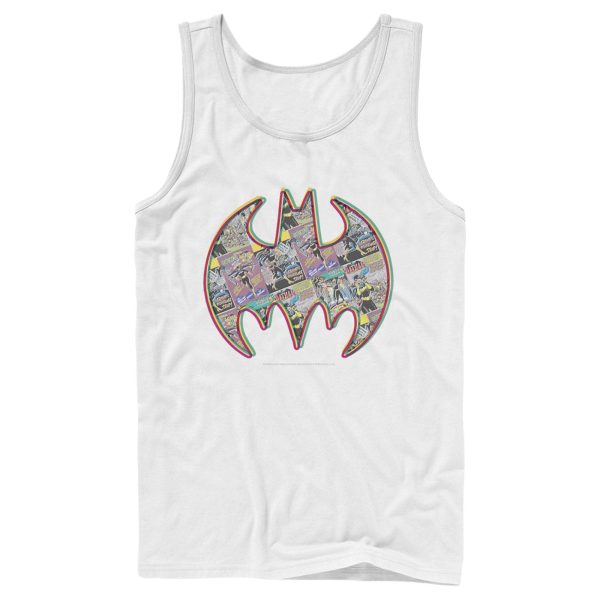 Men’s Batman Shield Logo Comic Panel Tank Top