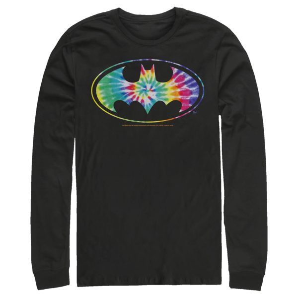 Men’s Batman Tie Dye Logo Long Sleeve Shirt