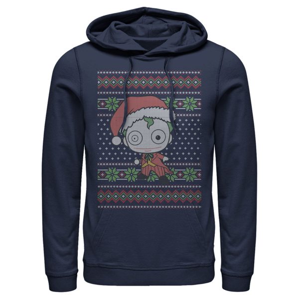 Men’s Batman Ugly Christmas Chibi Joker Pull Over Hoodie