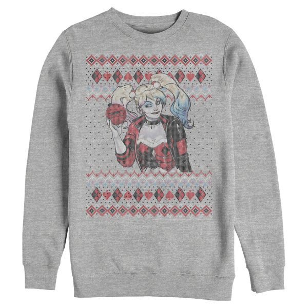 Men’s Batman Ugly Christmas Harley Quinn Sweatshirt