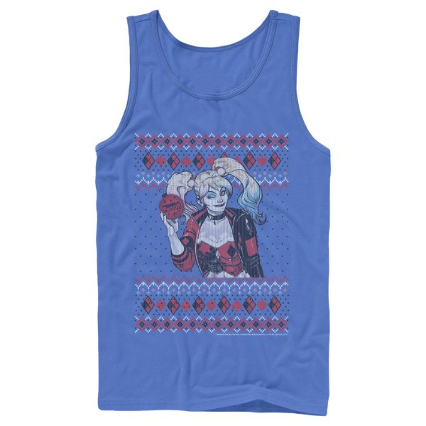 Men’s Batman Ugly Christmas Harley Quinn Tank Top