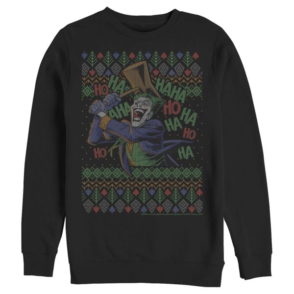 Men’s Batman Ugly Christmas Joker Ha Ha Sweatshirt