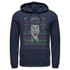 Men’s Batman Ugly Christmas Joker Laugh Pull Over Hoodie