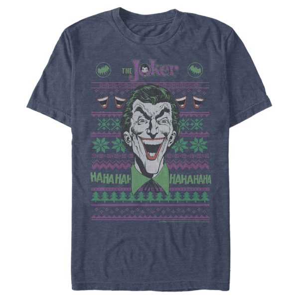 Men’s Batman Ugly Christmas Joker Laugh T-Shirt