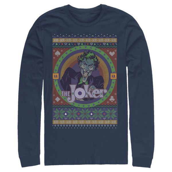 Men’s Batman Ugly Christmas Joker Long Sleeve Shirt