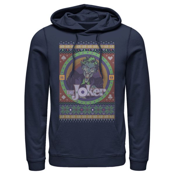 Men’s Batman Ugly Christmas Joker Pull Over Hoodie