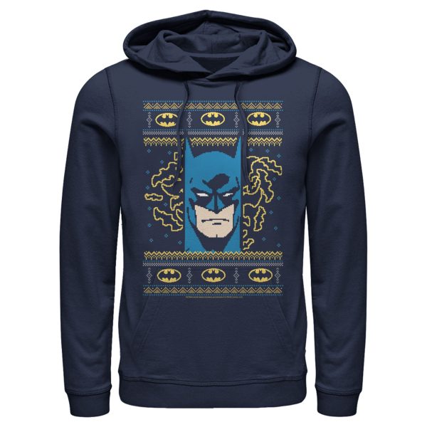 Men’s Batman Ugly Christmas Masked Hero Pull Over Hoodie