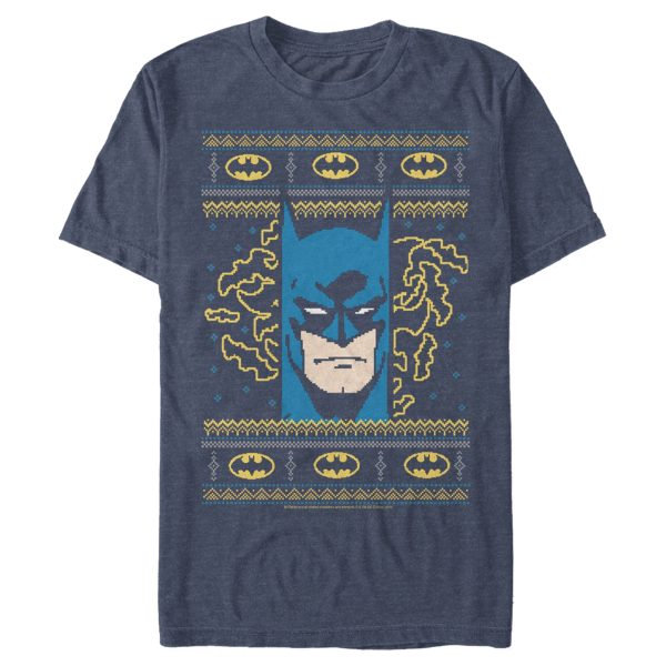 Men’s Batman Ugly Christmas Masked Hero T-Shirt