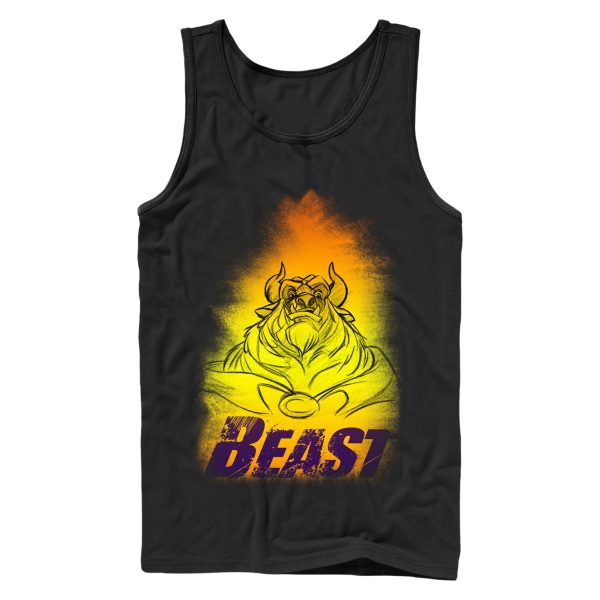 Men’s Beauty and the Beast Candle Glow Tank Top