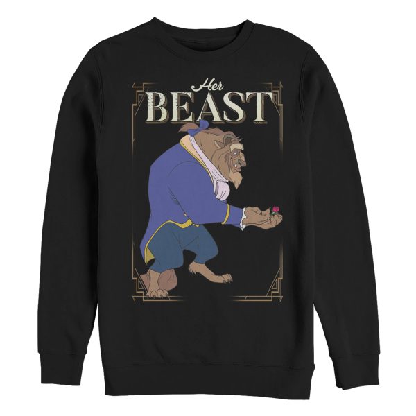 Men’s Beauty and the Beast Valentine Her Prince Frame Sweatshirt