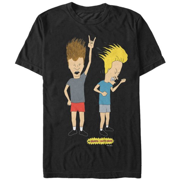 Men’s Beavis and Butt-Head Head Banging Rockers T-Shirt