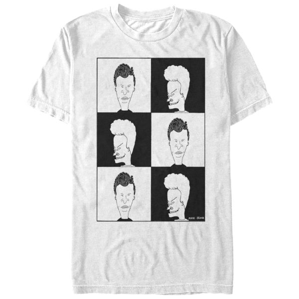 Men’s Beavis and Butt-Head and Squares T-Shirt