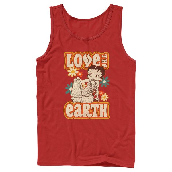 Men’s Betty Boop Love the Earth Tank Top