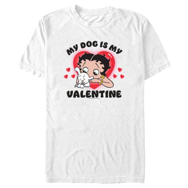 Men’s Betty Boop My Dog Is My Valentine T-Shirt