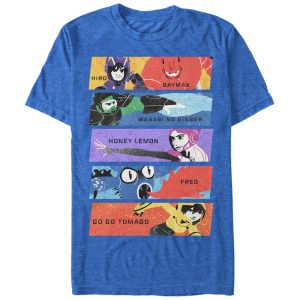 Men’s Big Hero 6 Superhero Team Panels T-Shirt