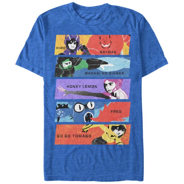 Men’s Big Hero 6 Superhero Team Panels T-Shirt