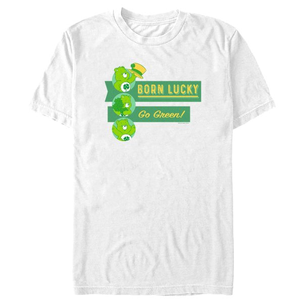 Men’s Care Bears St. Patrick’s Day Born Lucky T-Shirt