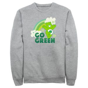 Men’s Care Bears St. Patrick’s Day Good Luck Bear Go Green Sweatshirt