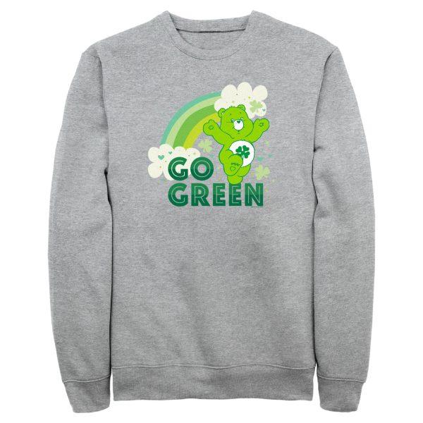 Men’s Care Bears St. Patrick’s Day Good Luck Bear Go Green Sweatshirt