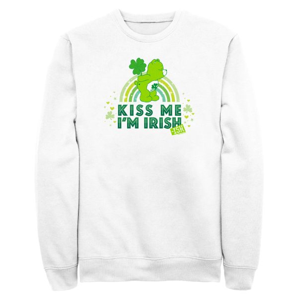 Men’s Care Bears St. Patrick’s Day Good Luck Bear kiss Me I’m Irish-ish Sweatshirt