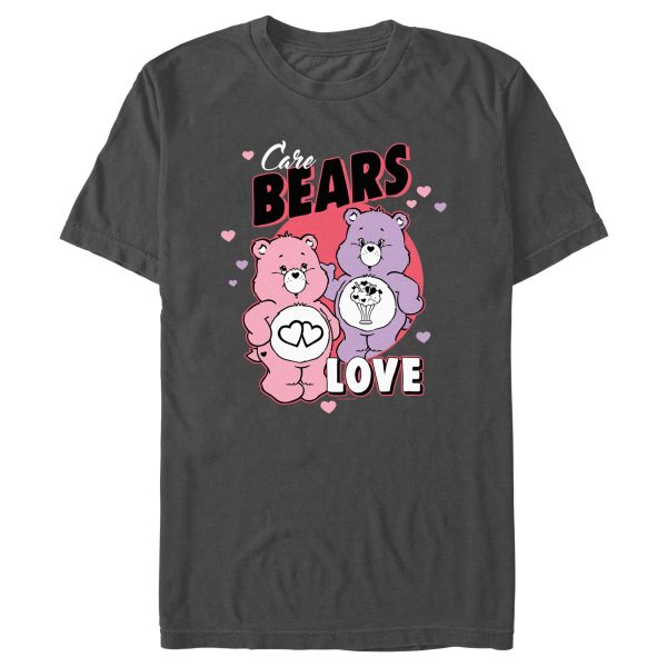 Men’s Care Bears Valentine’s Day Love-a-Lot Bear and Share Bear Love T-Shirt