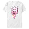Men’s Care Bears Valentine’s Day Love-a-lot Bear Love Sunglasses T-Shirt